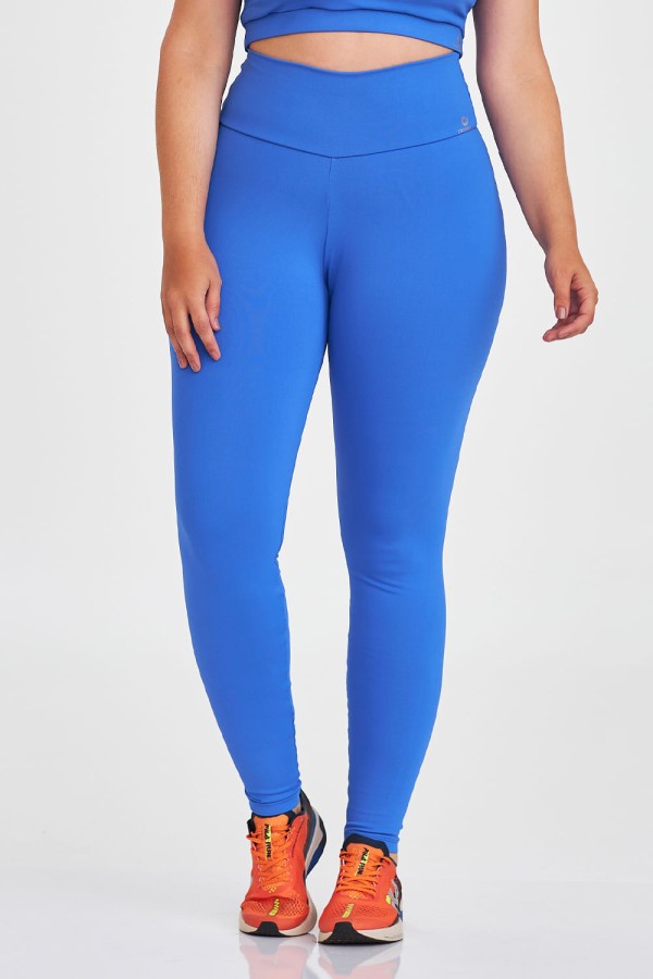 Encontraproduto.com.br - Legging NZ Curvy Clássica Azul Oceano