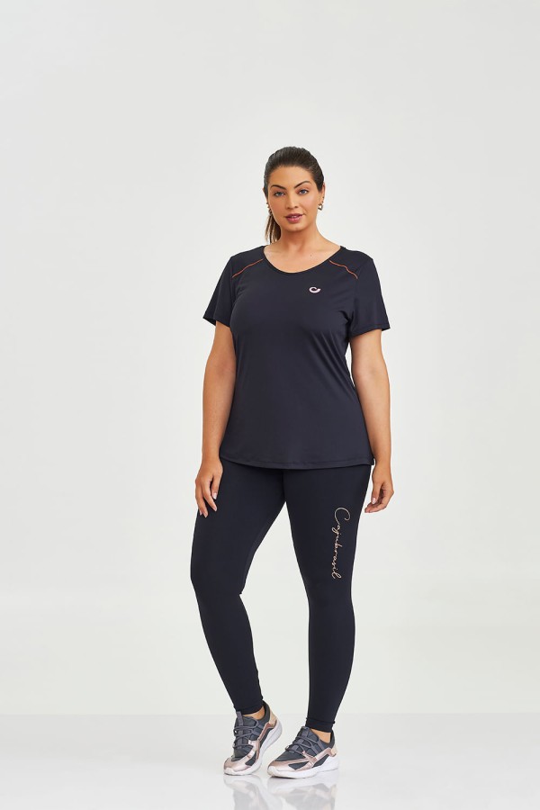 Encontraproduto.com.br - Blusa com Abertura nas Costas Transpasse Curvas Preto
