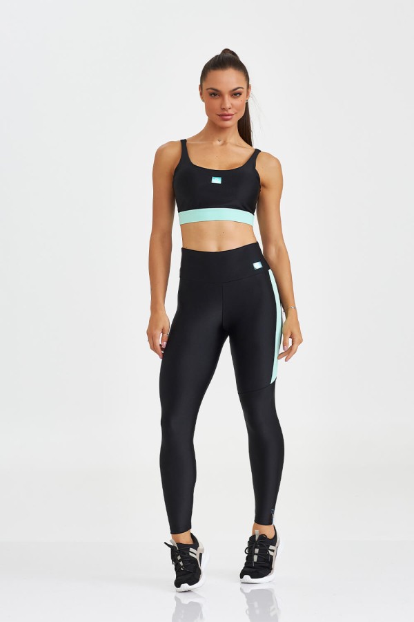 Encontraproduto.com.br - Legging Atlanta com Elástico Assimétrico Preto