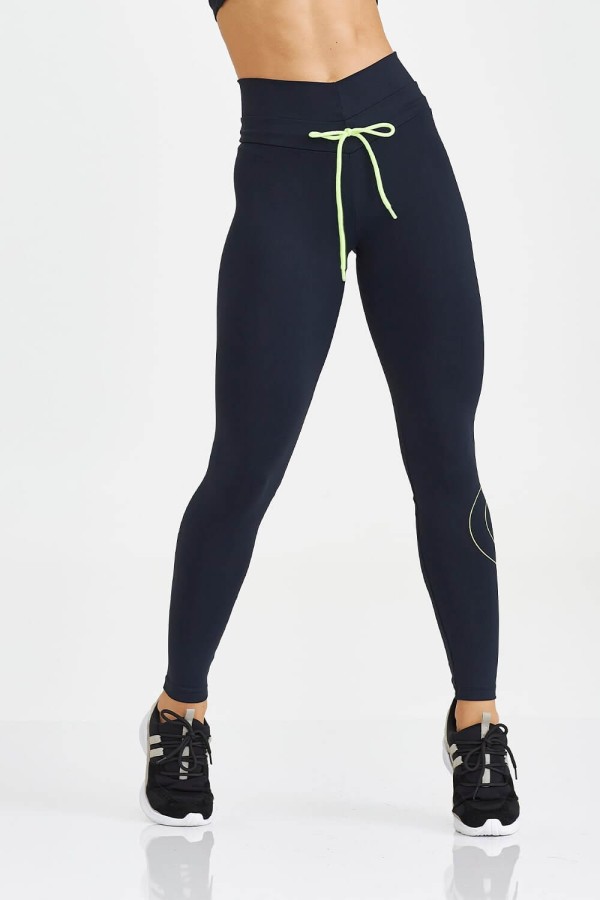 Encontraproduto.com.br - Legging NZ com Cadarço e Silk Preto