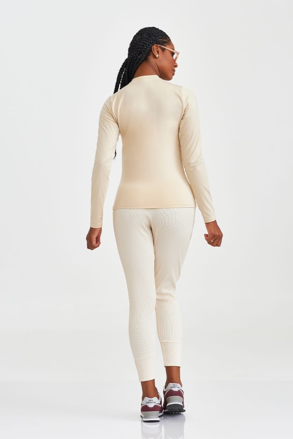 Encontraproduto.com.br - Blusa Manga Longa Térmica Off White