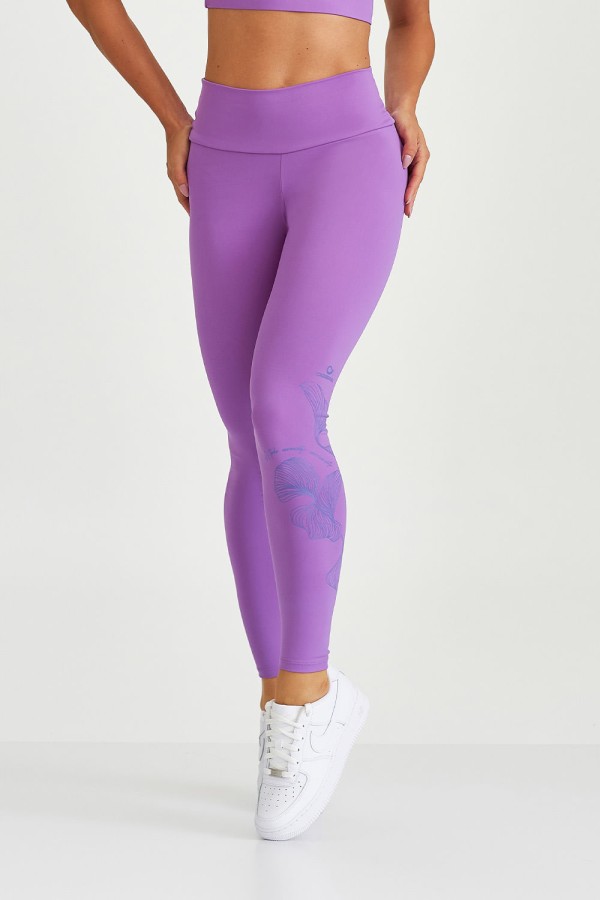 Encontraproduto.com.br - Legging Nakay com Silk Roxo Sophia