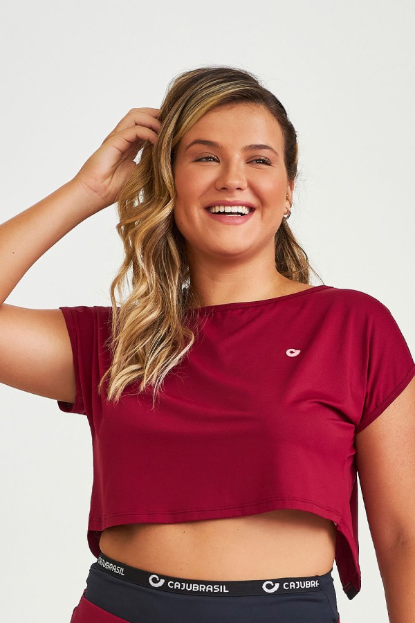Blusa NT com Abertura nas Costas Vermelho Carmim