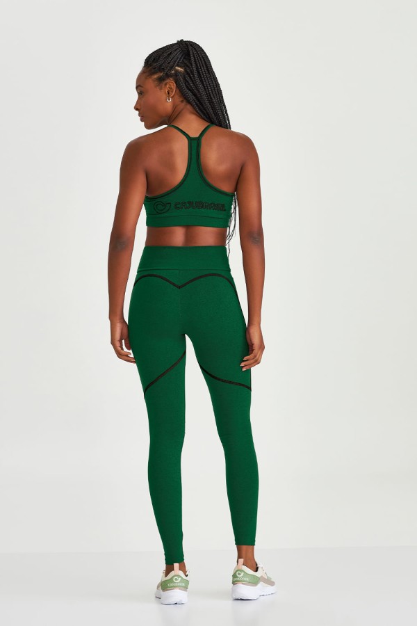 Encontraproduto.com.br - Legging Mescla Color Verde Peter Pan