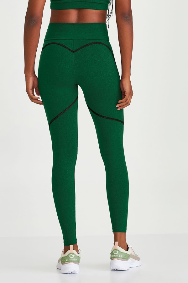 Encontraproduto.com.br - Legging Mescla Color Verde Peter Pan