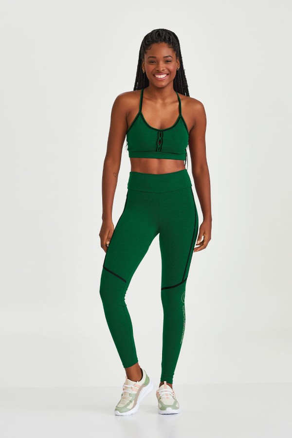 Encontraproduto.com.br - Legging Mescla Color Verde Peter Pan