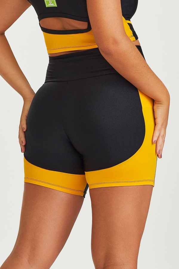 Encontraproduto.com.br - Short Com Recortes Preto