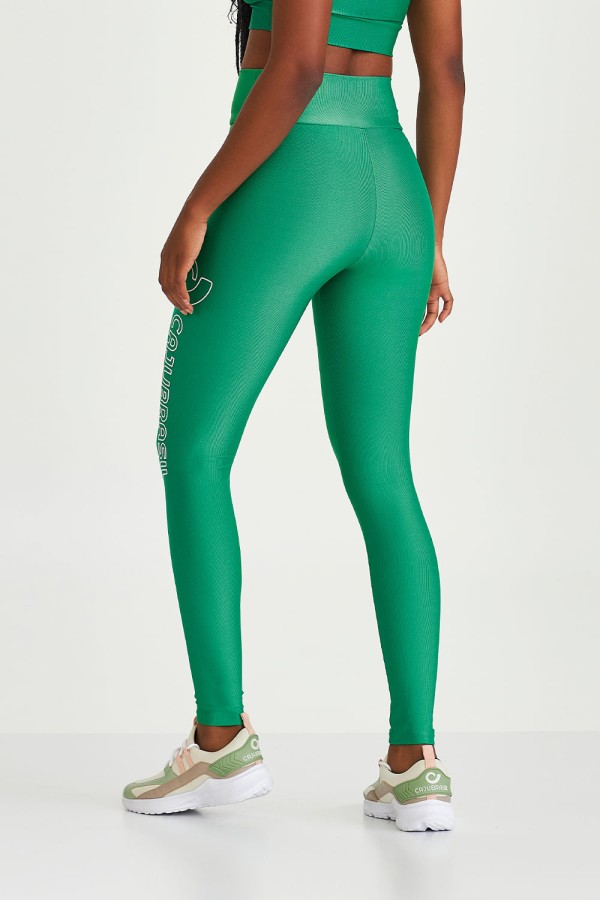 Encontraproduto.com.br - Legging Texturizada com Brilho e Silk Verde Salvia
