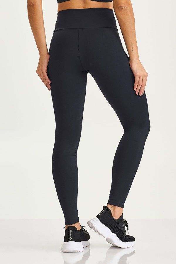 Encontraproduto.com.br - Legging Nakay Com Logo Preto