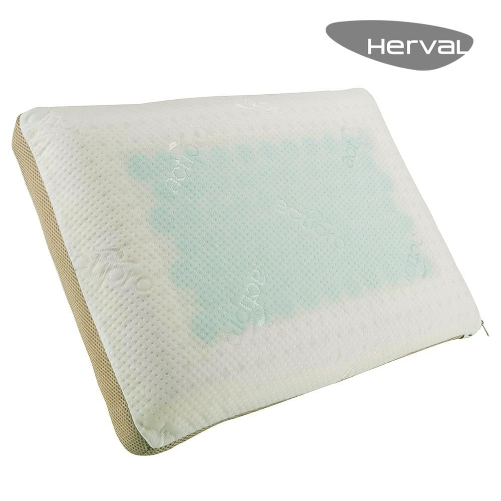 Travesseiro Latex Herval Kinder, Látex Gel, 64x42 cm
