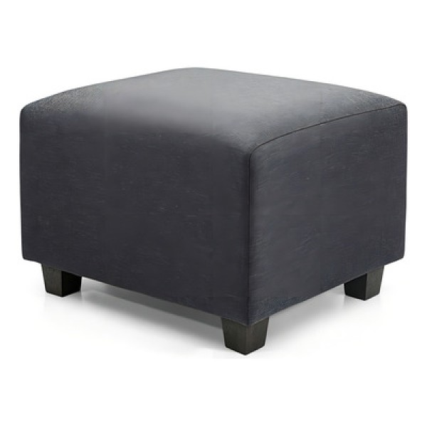 Encontraproduto.com.br - Puff Herval Clean, Linho Grafite, Retangular, 58 Cm