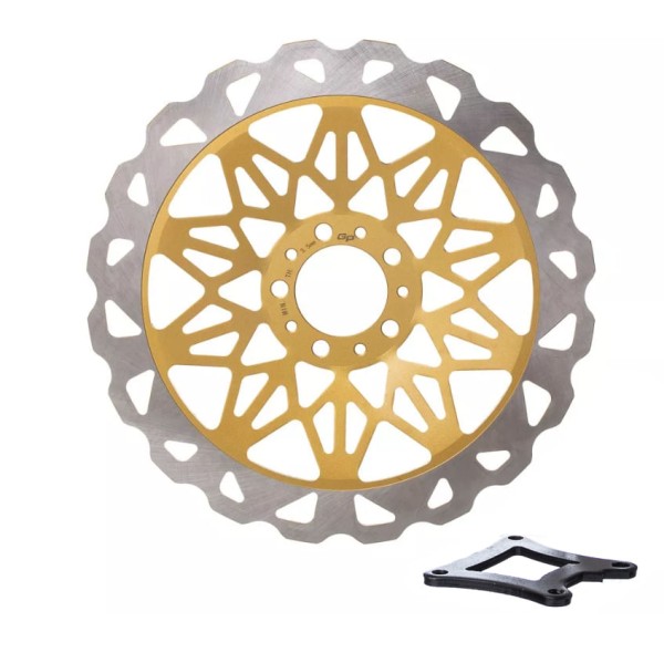 Disco Freio Dianteiro Gp7 Cg 150 09-15 Dourado 320mm Oversiz [f016]
