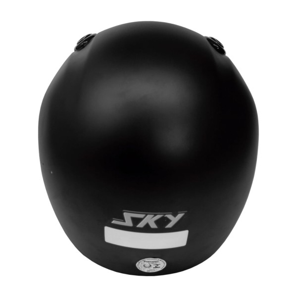 Encontraproduto.com.br - Capacete Sky Nimbus Preto Fosco C/ Adesivo Cinza