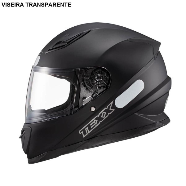 Encontraproduto.com.br - Capacete Texx Fechado Hawk Preto 58 (MP)