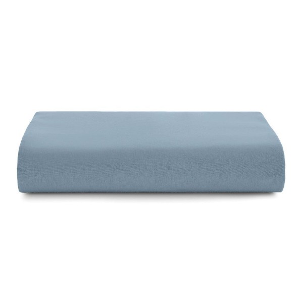 Lençol Com Elástico King Altenburg Malha Fio Penteado 100% Algodão - Azul
