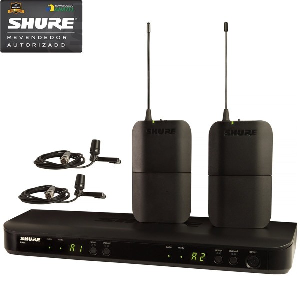Encontraproduto.com.br - Microfone Sem Fio Lapela BLX-188BR/CVL - Shure