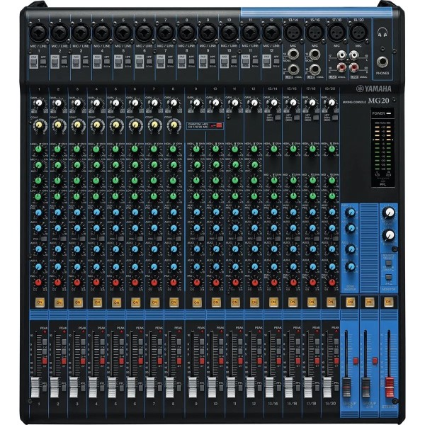 Encontraproduto.com.br - Mesa de Som com 20 Entradas MG20 - Yamaha