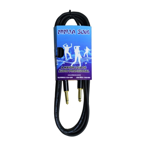 Encontraproduto.com.br - Cabo P10/P10 10 Metros P10/P10-10M - Ninja Som
