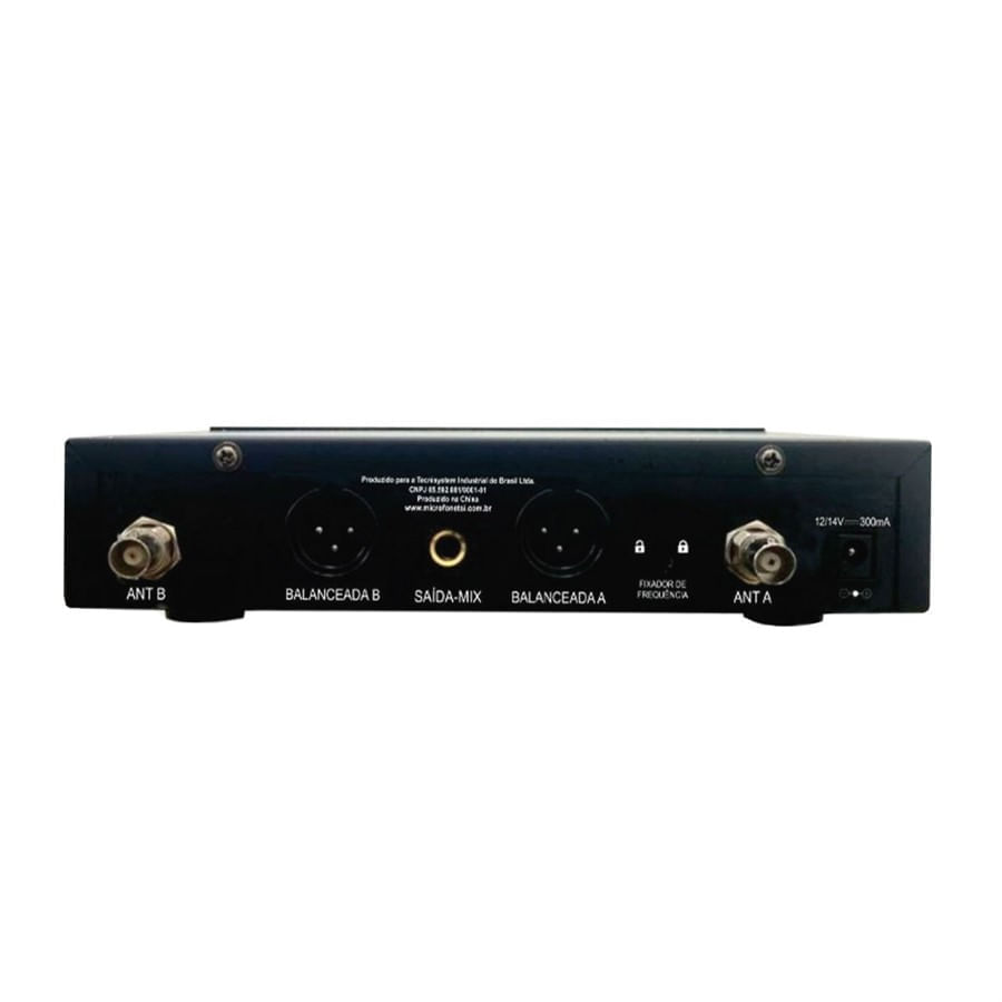 Encontraproduto.com.br - Microfone Sem Fio Duplo De Mão UHF BR7000 - TSI