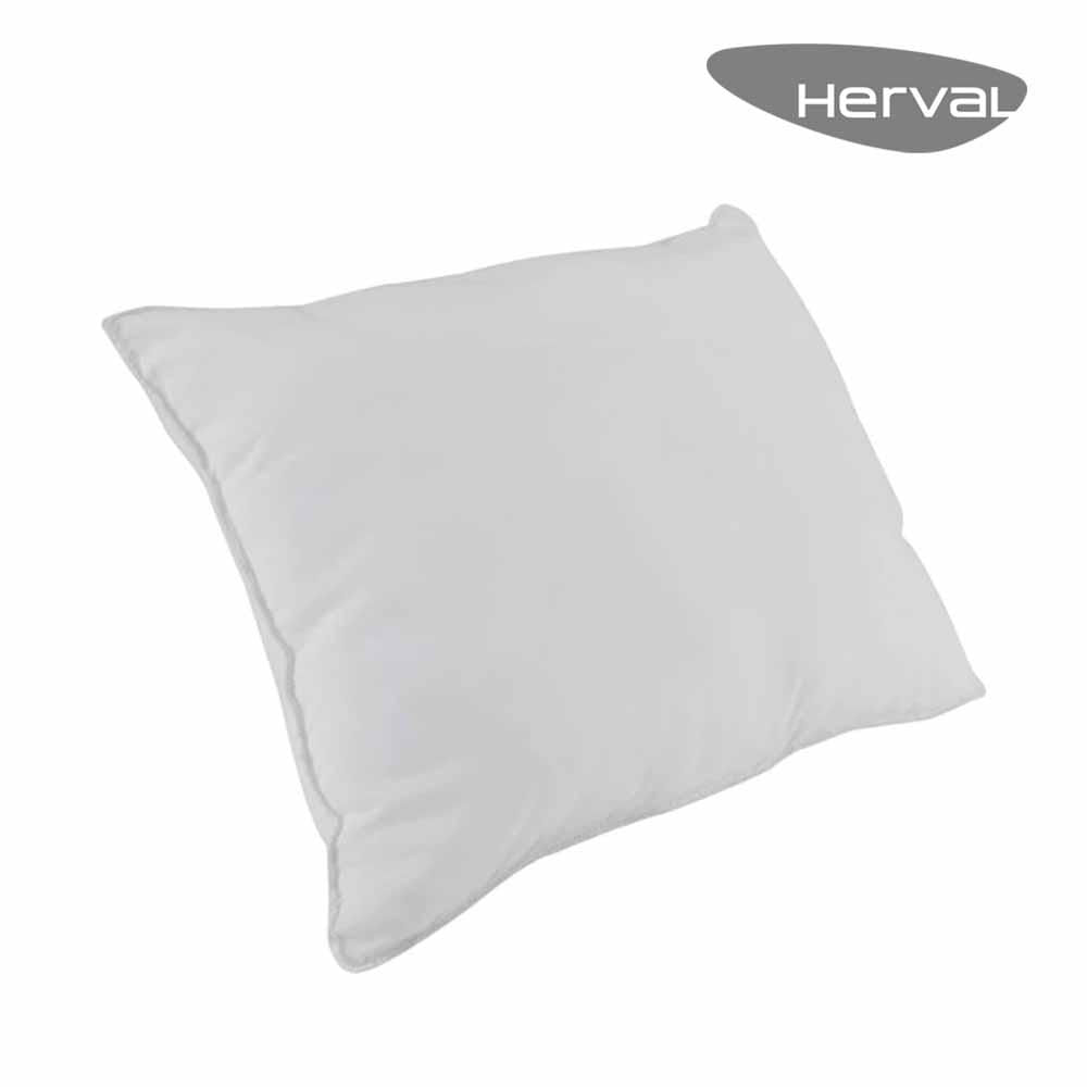 Travesseiros Herval Fibra, 70x50 Cm, Branco - 6 Unidades