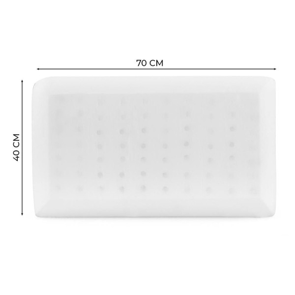 Encontraproduto.com.br - Travesseiro de Latex Herval Maresia, Espuma Látex, 70x40 cm