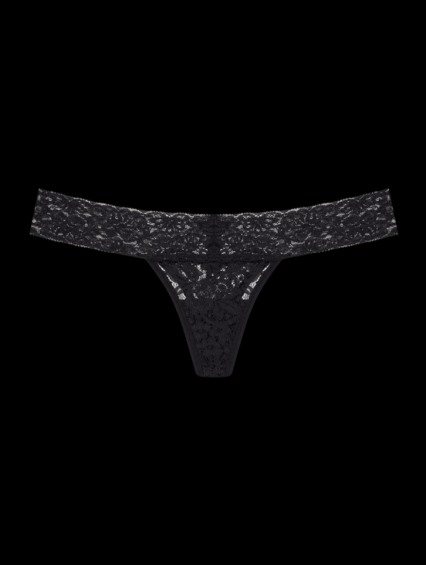 Encontraproduto.com.br - Calcinha Fio Dental Em Renda Preto
