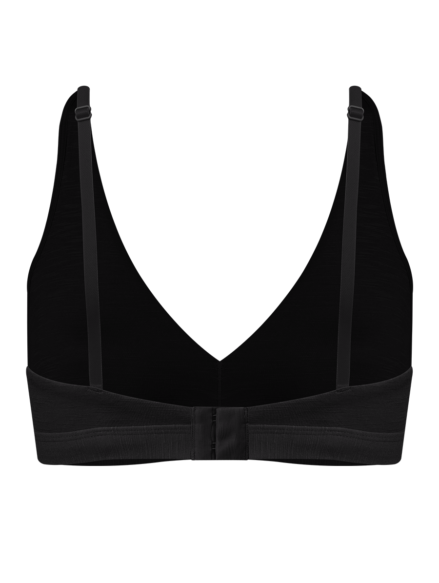 Encontraproduto.com.br - Sutiã Triângulo Com Bojo Removível Em Modal Preto