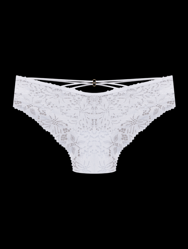 Encontraproduto.com.br - Calcinha Biquíni Em Renda Branco