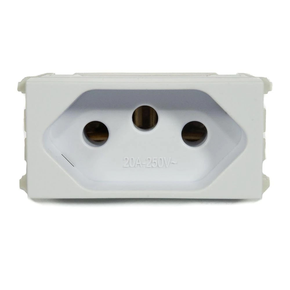 Encontraproduto.com.br - Módulo Tomada 2P+T Refinatto Weg Branco