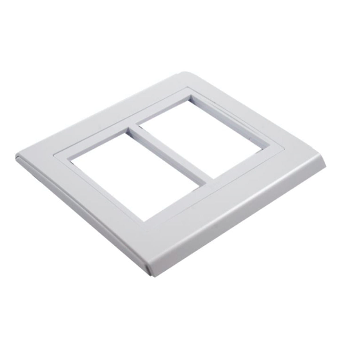 Encontraproduto.com.br - Placa 4x4 com 6 Postos sem Suporte Refinatto Weg Branco Acetinado