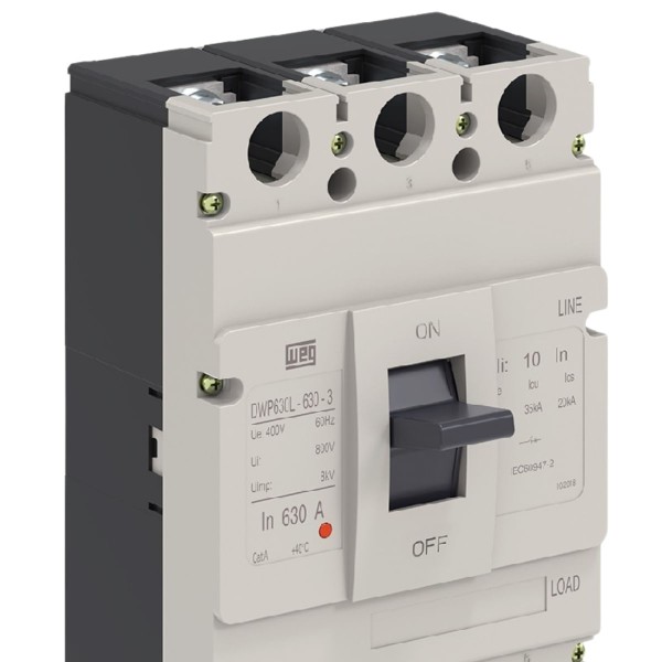 Disjuntor 3P 450A 35KA 380V DWP630L-450-3 14256844 Weg