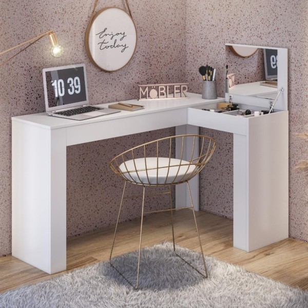 Encontraproduto.com.br - Escrivaninha com Camarim Stela Belaflex