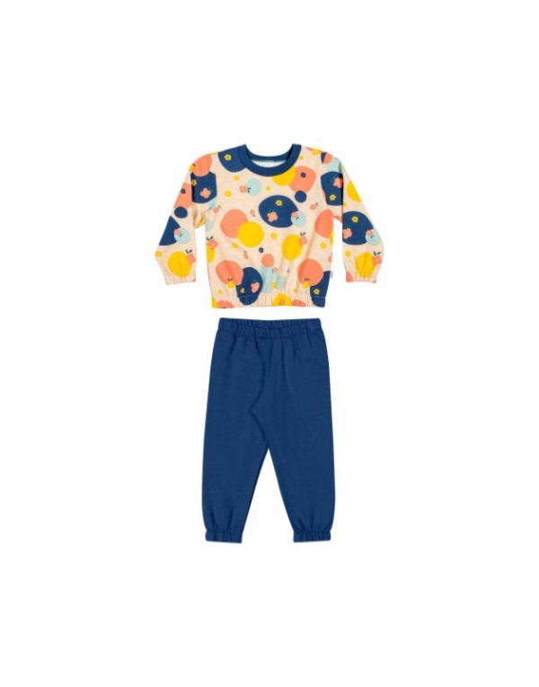Conjunto Estampado Moletom Flanelado Elian Infantil Menina 4/8 - 231931