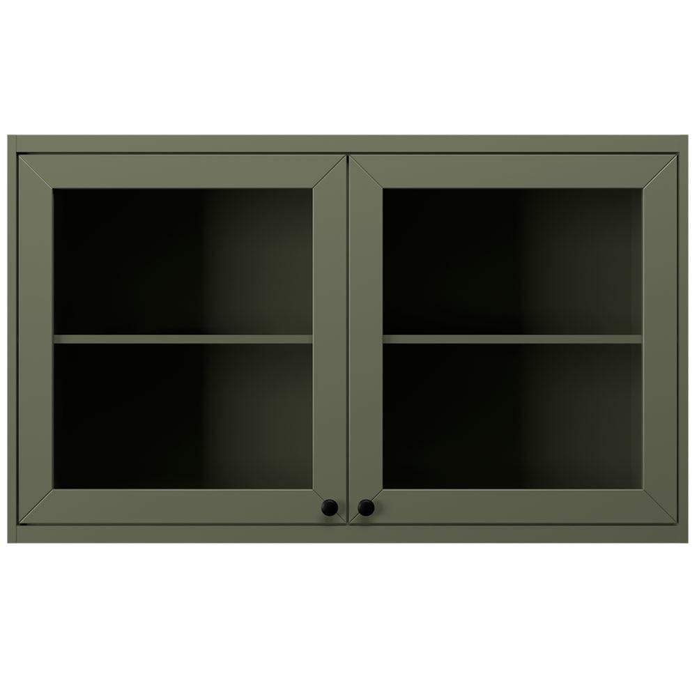 Armário Aéreo Herval Liz 2 Portas, Verde, 120 cm