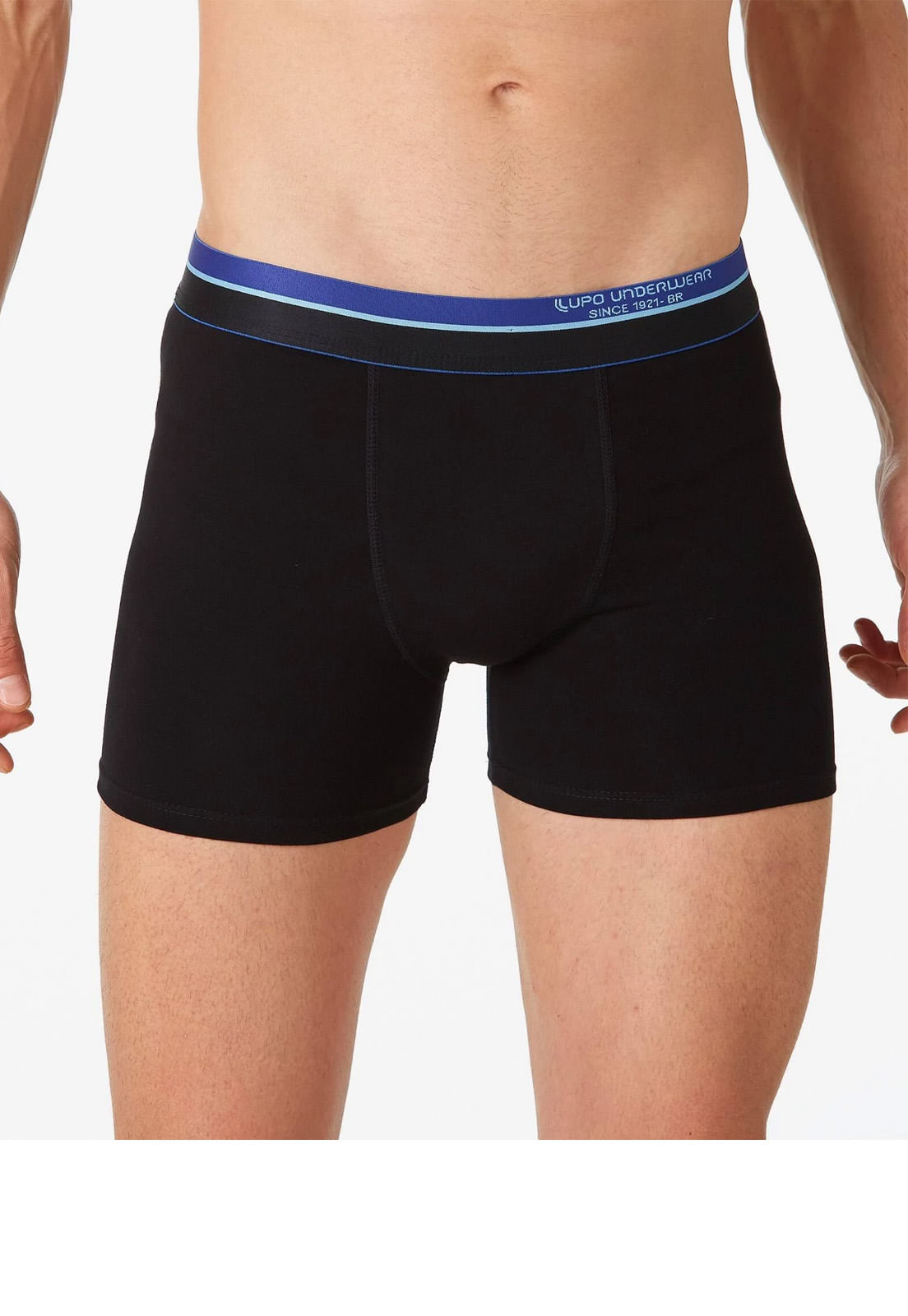 Cueca Lupo Boxer Algodão 784-028 Preto