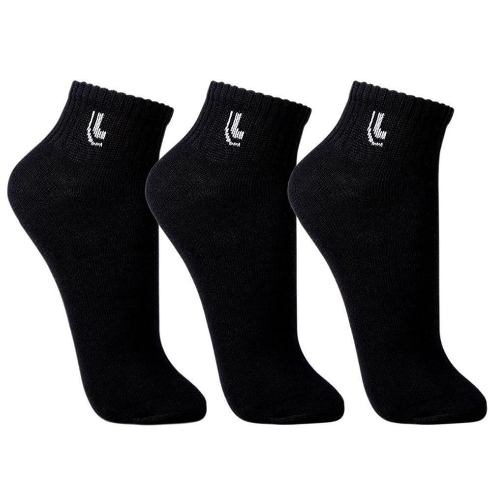 Kit 3 Pares de Meia Lupo Sport Algodão Cano Médio Lisa