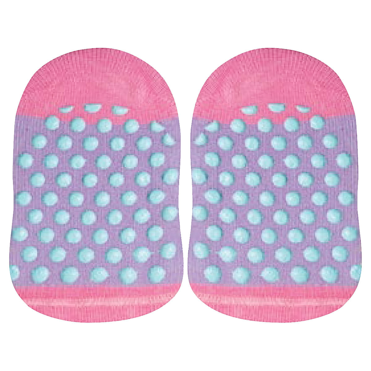 Encontraproduto.com.br - Meia Sapatilha para bebê c/ antiderrapante Lilás - Lupo