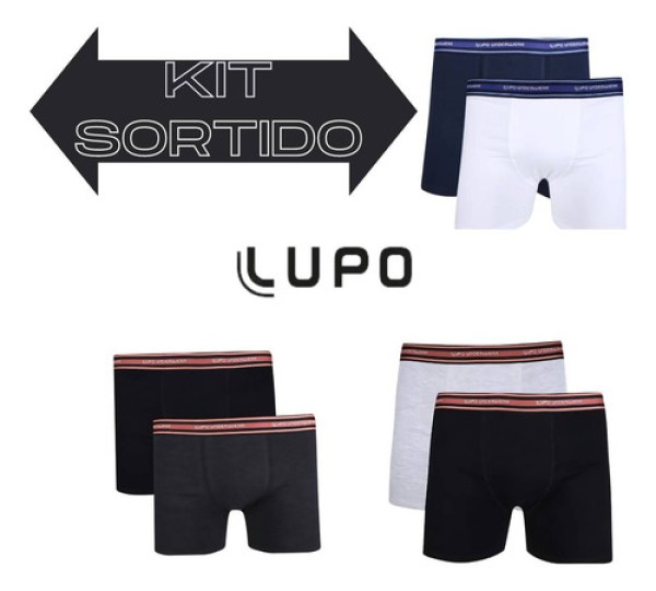 Cueca Lupo Boxer Ref:0523 Kit2 Masculino