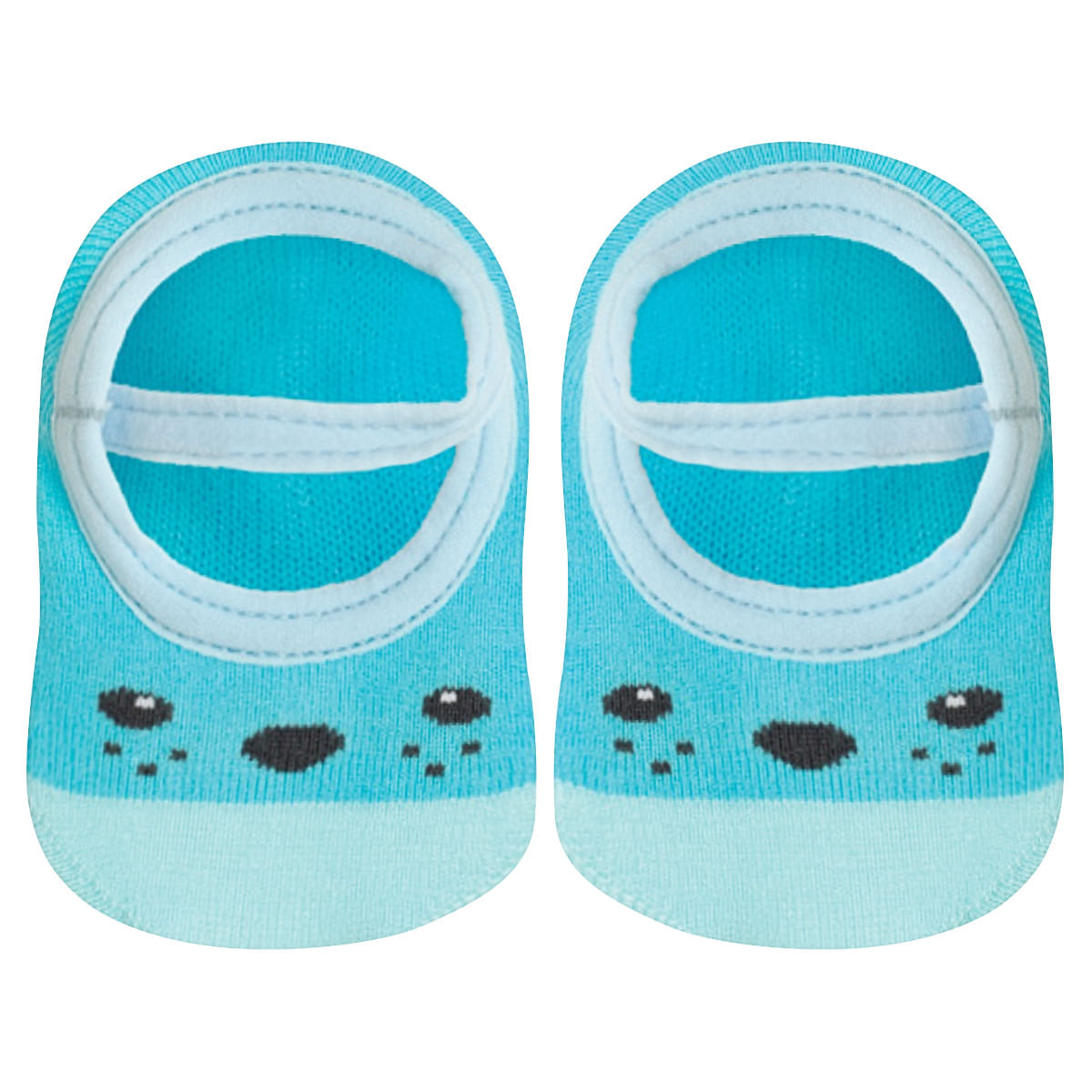 Meia Sapatilha para bebê Foquinha Azul - Lupo