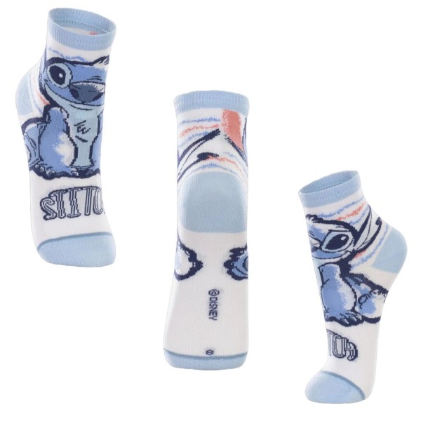 Meia Stitch Cor Azul Disney Lupo