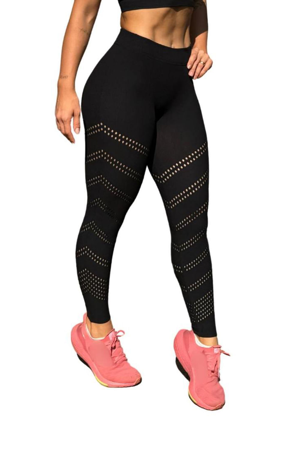 Calça Legging Lupo Santorini Raschel Academia Preto
