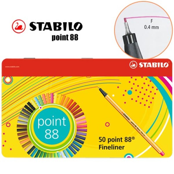 Encontraproduto.com.br - ESTOJO CANETA POINT 88 50 CORES R.543400