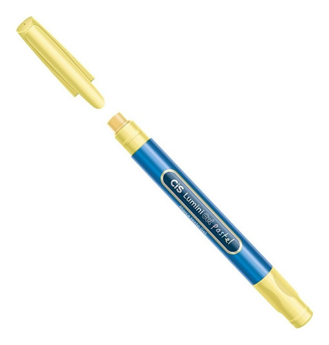 Marca Texto Amarelo Pastel Lumini Gel