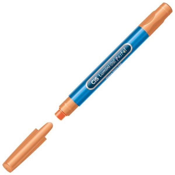 Encontraproduto.com.br - Marca Texto Laranja Pastel Lumini Gel