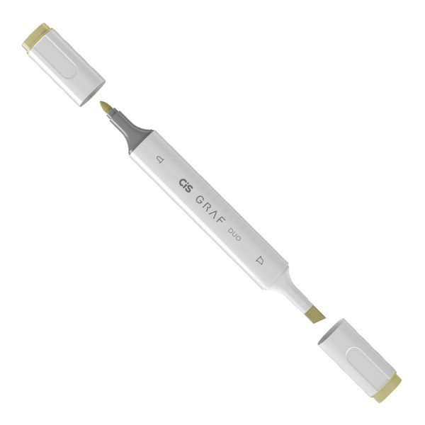 Marcador Graf Duo Cis Tons de Verde, Marrom, Preto e Cinza
