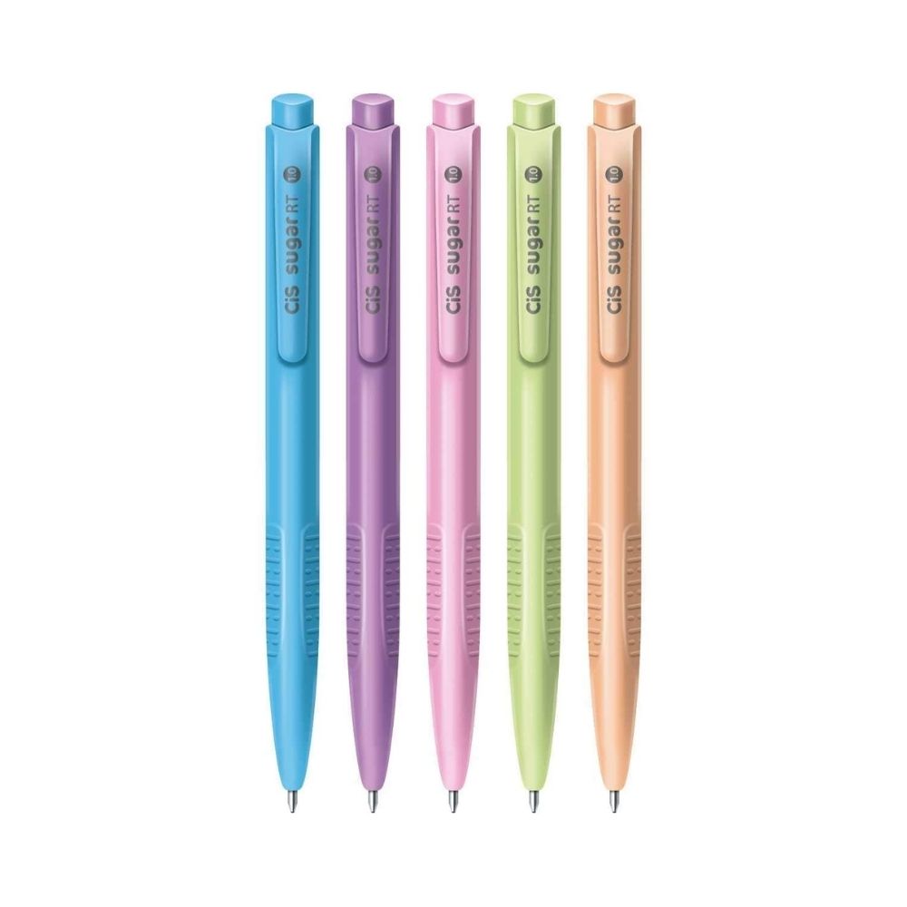 Encontraproduto.com.br - Conjunto de Canetas Esferográficas - 5 Undiades - Cores Sortidas - CIS