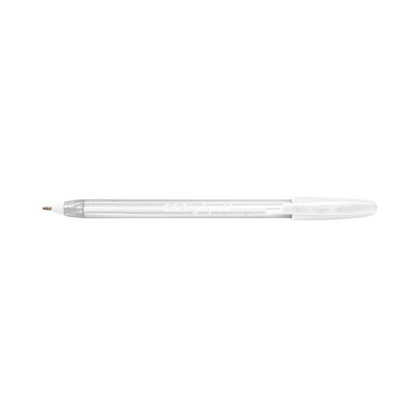 Encontraproduto.com.br - Caneta Gel Cis Trigel Corpo Triangular Tinta Branca 1.0mm