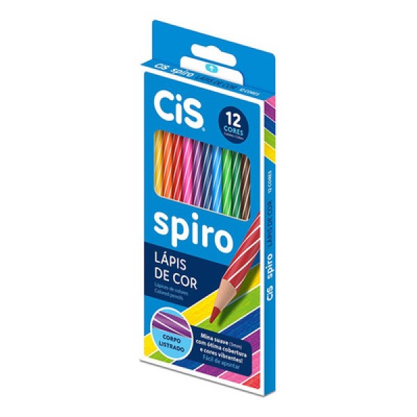 Lápis De Cor Spiro 12 Unidades - Cis