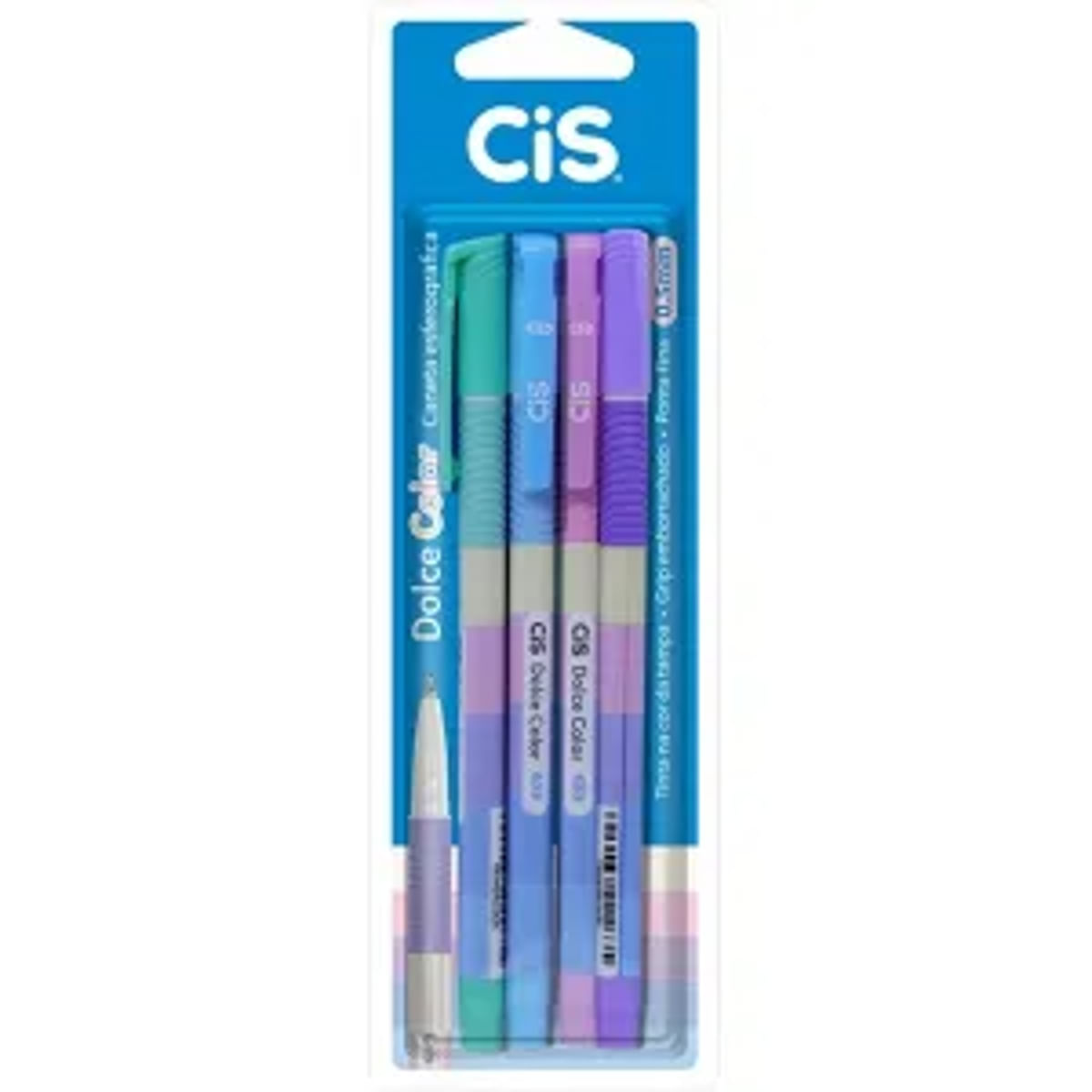 Encontraproduto.com.br - Kit Caneta Esferográfica Cis Dolce Color com 4 Unidades