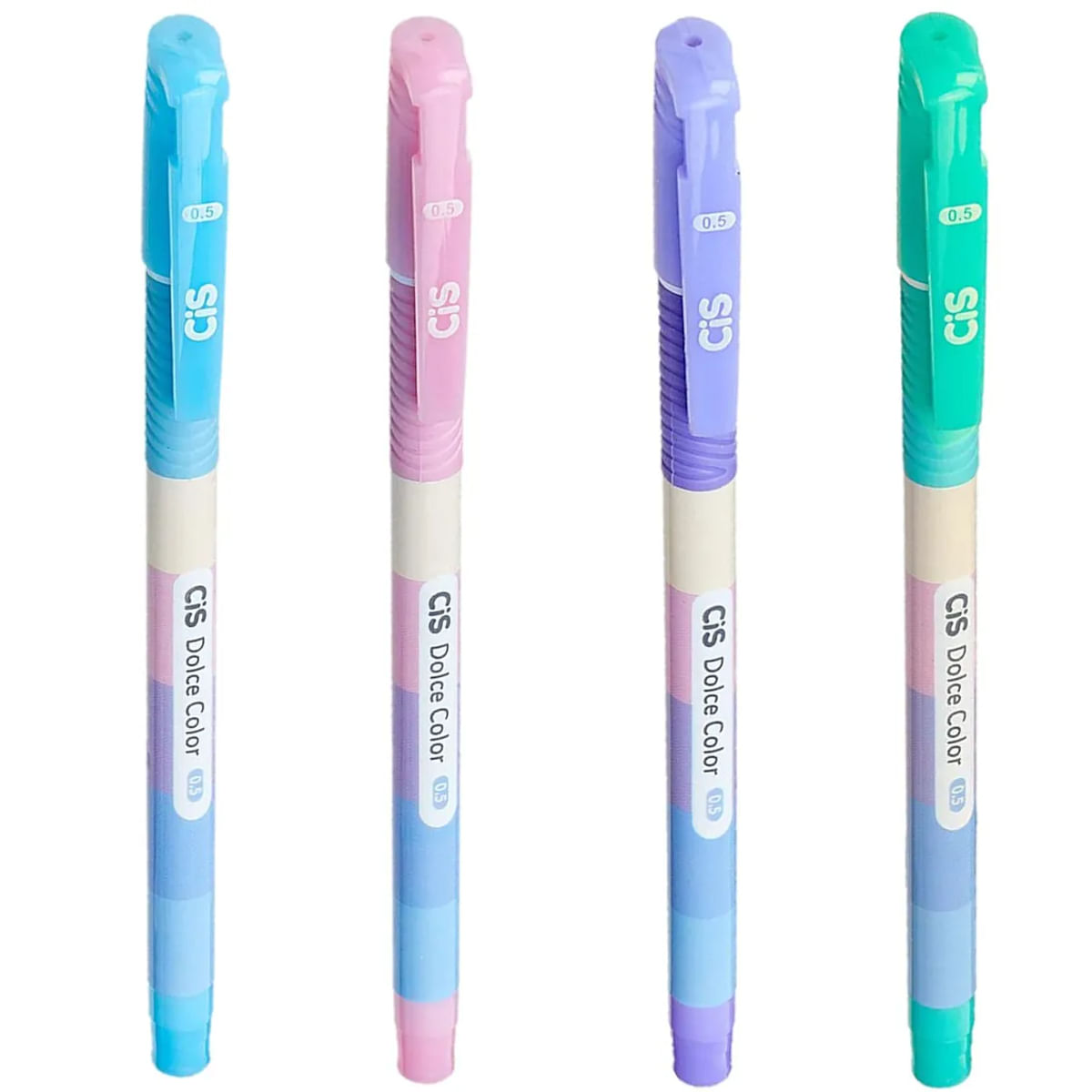 Encontraproduto.com.br - Kit Caneta Esferográfica Cis Dolce Color com 4 Unidades